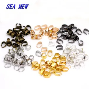 Зажимы для подвесок, застежки, крючки, соединители, цепочки, кожаный шнур, зажимы, подвески, пряжки, ожерелья, ювелирных изделий, 100 шт.