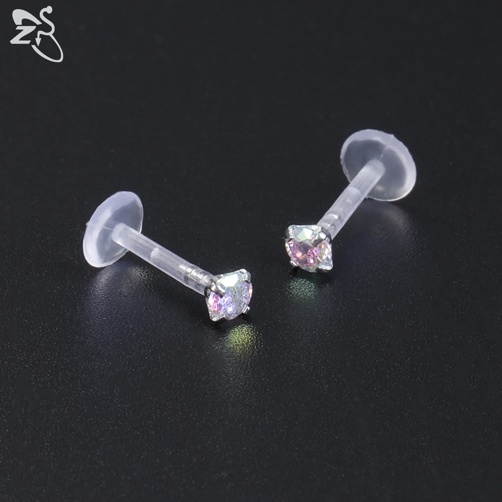 Набор ювелирных украшений для пирсинга ZS пирсинг Монро из прозрачного биофлекса