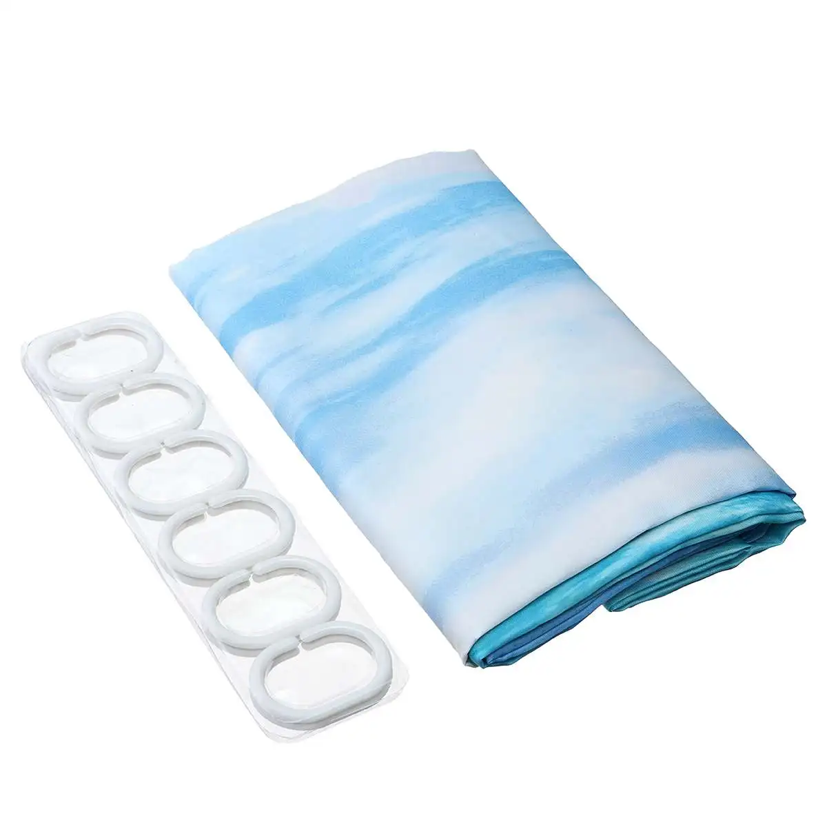 Home Decor Sunshine Seashell bathroom Shower for home Product Decoration Waterproof Sandy beach bath curtain | Дом и сад