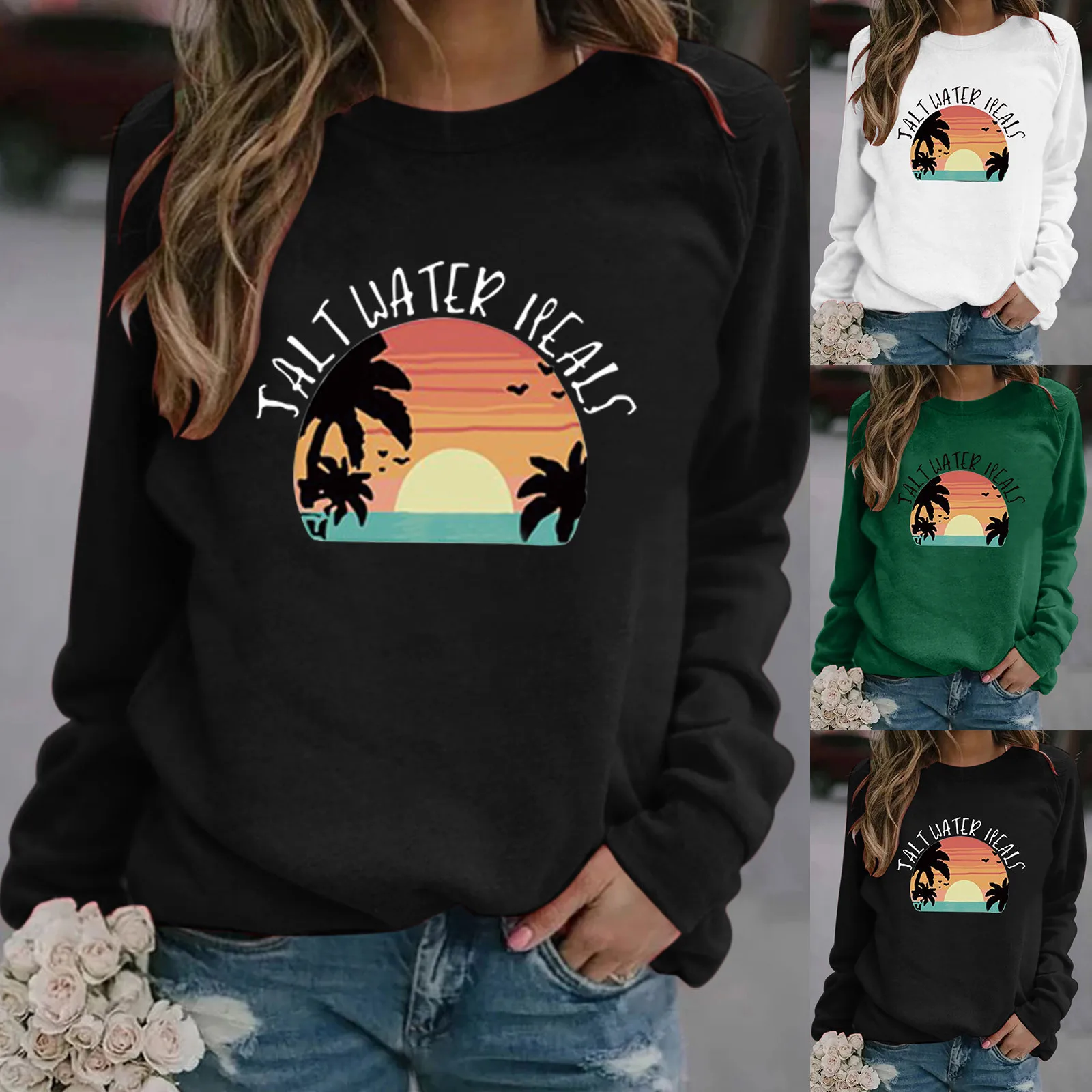 

Women's Hoodies Heart Print Long-sleeved Sweatshirt Casual Pullover Autumn Winter Daily Harajuku Tops ropa mujer lujo#G