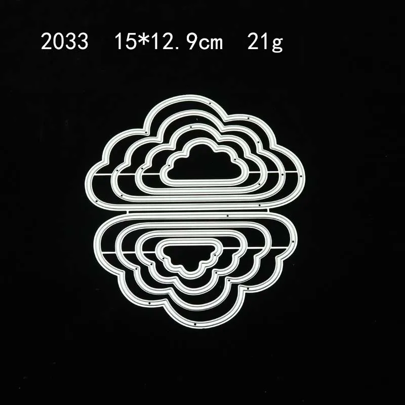 

Clouds Metal Cutting Dies for Scrapbooking Craft Mold Cut Die Stencil Handmade Tools Paper Card Making Model 2021 New Arrival