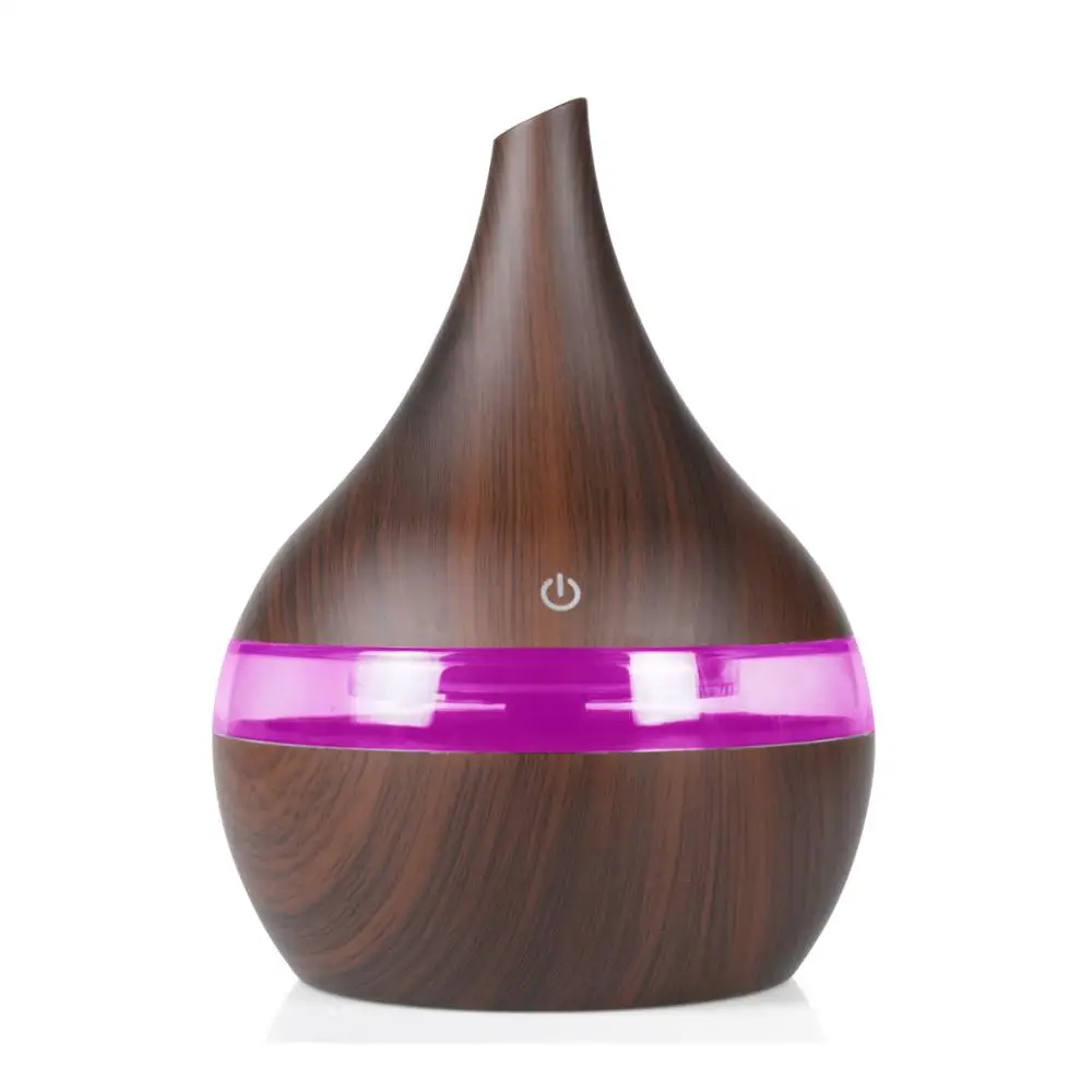 

300ml USB Electric Aromatherapy Air Diffuser Wood Grain Ultrasonic Air Humidifier Cooling Fog Machine