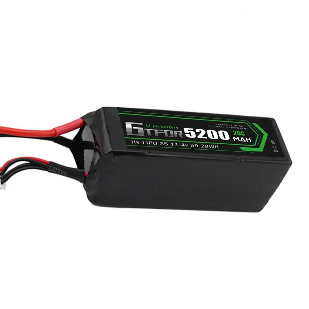 GTFDR батарея lipo 2S 7,4 V 10000mah 60C 120C HV 3S 11,4 V 5200mah 20C 40C для радиоуправляемого автомобиля дрона FPV Walkera QR X350 PRO квадрокоптера