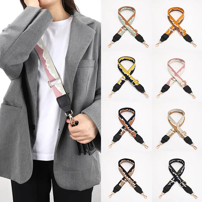 

Fashion Wave Pattern O Bag Handle Bag Strap For Women DIY Shoulder Handbag Accessories Cross Body Messenger Belts Bag Straps Hot