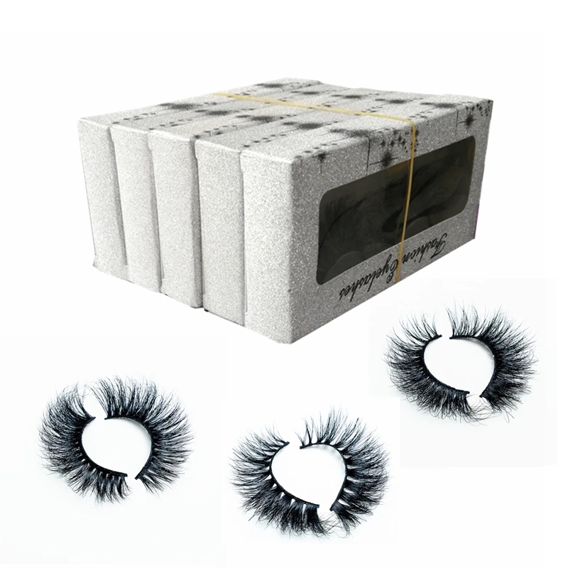 

5D норковые ресницы, долговечные норковые ресницы 20 мм, натуральные Драматические Длинные объемные ресницы