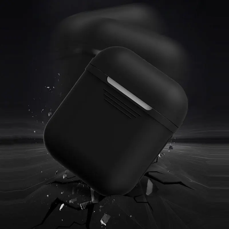 Мягкий силиконовый чехол из ТПУ для беспроводных наушников AirPods 1 2 защитный