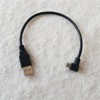5pcslot micro b usb 90 degree left angled male to usb 2 0 type a male data extension charger supply cable
