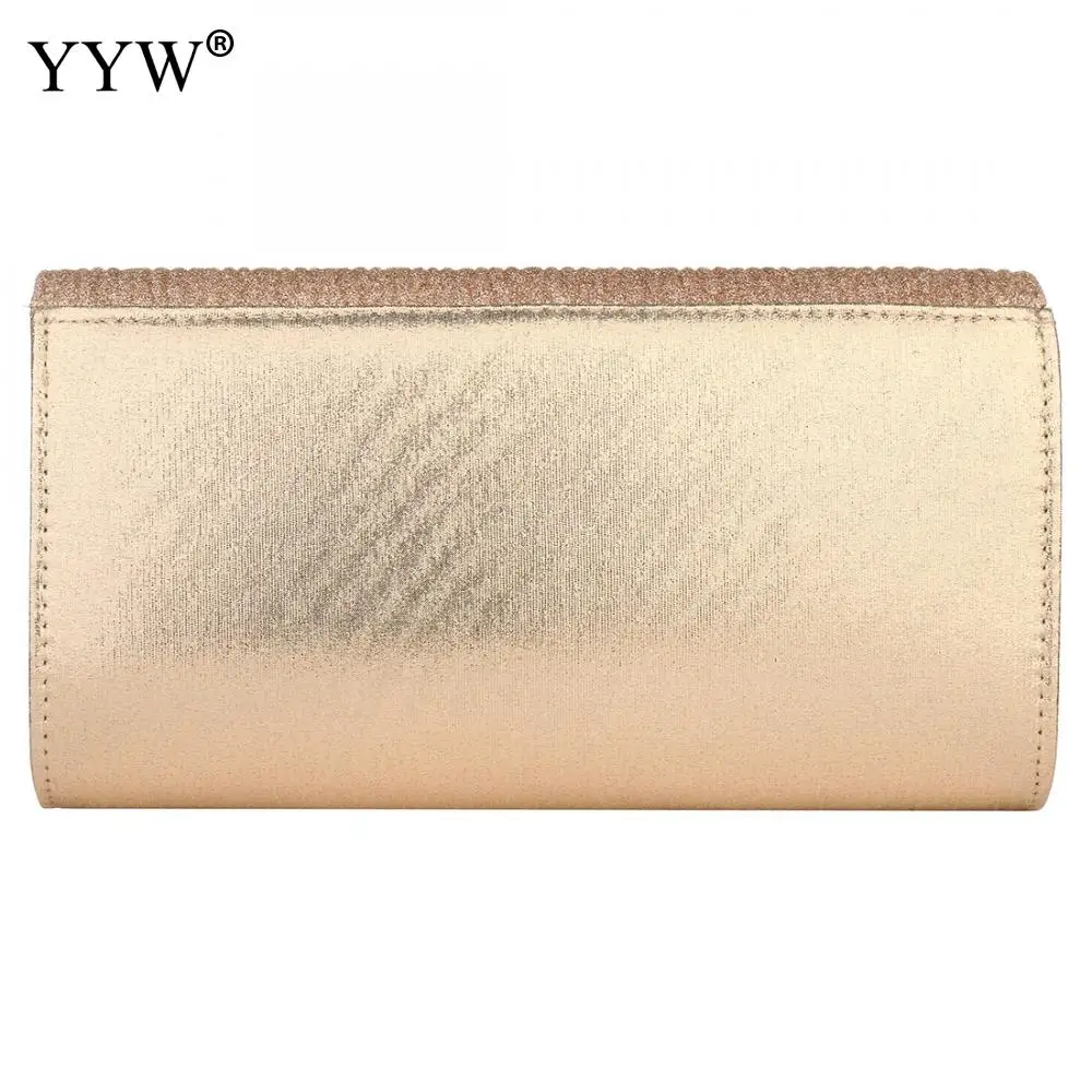 Женский Блестящий Свадебный клатч розового золота кошелек вечерняя женская