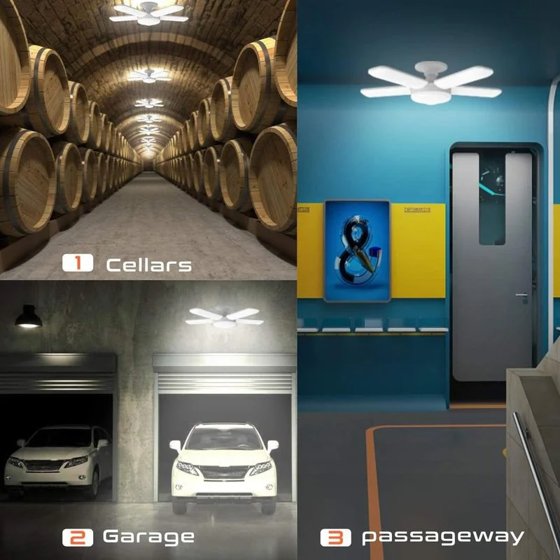 

Zhonglight Super Bright Industrial Lighting E27 Led Fan Garage Light 6500LM 85-265V High Bay Industrial Lamp for workshop