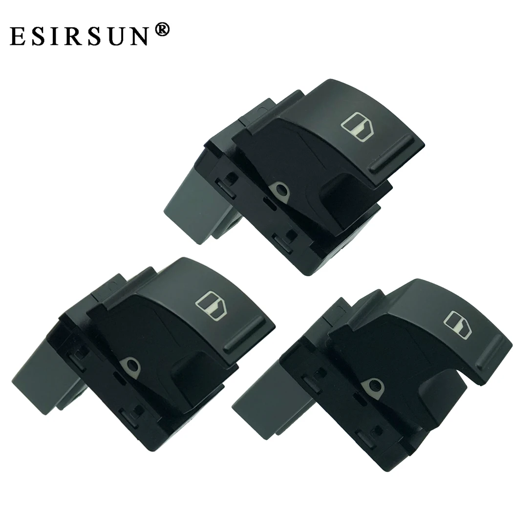 Esirsun 3 шт. стеклоподъемник питания одиночный переключатель подходит для VW Golf MK5 MK6