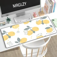mrglzy 40x9030x80cm multi size gaming peripheral kawaii lemon large mouse pad computer accessories mousepad keyboard desk mat