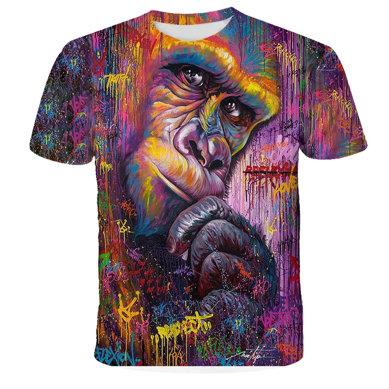 

Summer T-shirt boys clothes children's T-shirt 3D printing cute pattern T-shirt suitable for boys girls casual fashion short s