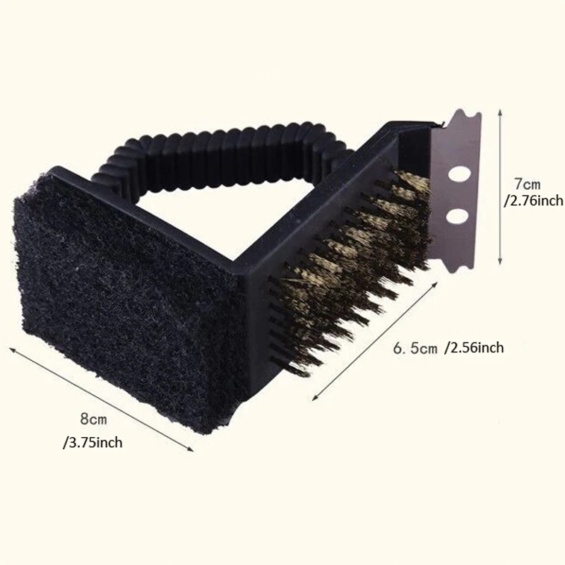 BBQ Grill Barbecue Kit Cleaning Brush Stainless Scraper Steel Cooking Tools Gadgets Brushes Kitchen Accessories Supply|Щетки для