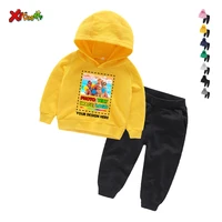 kids hoodies sets for boys toddler baby clothing school outfit cartoons children girl sport tracksuits birthday logo photo team