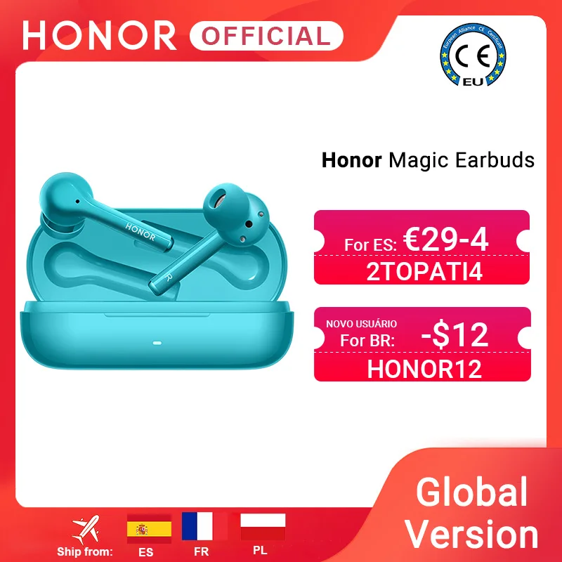 Глобальная версия Honor Magic наушники беспроводные TWS Buds три микрофона
