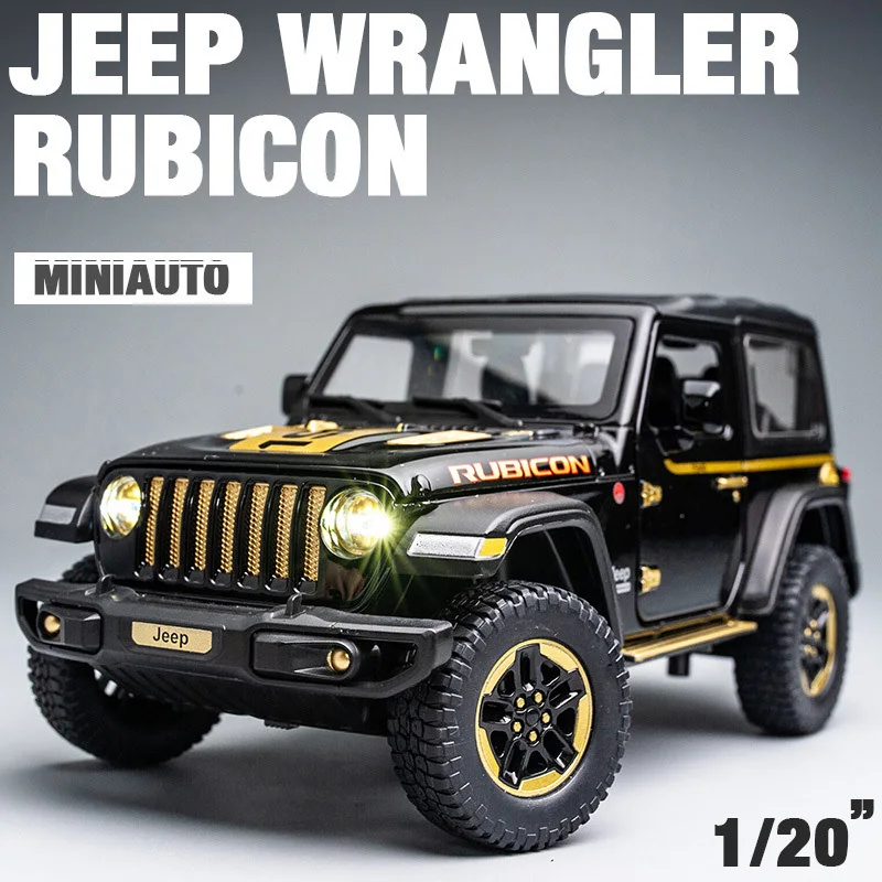 Модель автомобиля 1:20 Jeep Wrangler модель внедорожника из сплава Рубикон литой