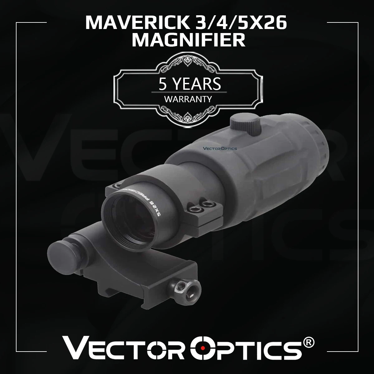 

Vector Optics 3x 4x 5x Magnifier with Flip Side Mount Crystal Sharp Clear Image Fit Various Red Dot Sight For Maverick Scrapper