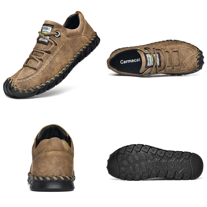 

Men Shoes High Quality Handmade Men's Leather Shoes Spring Autumn Hiking Boots Outdoor Mens Trekking Climbing Athletic Shoes