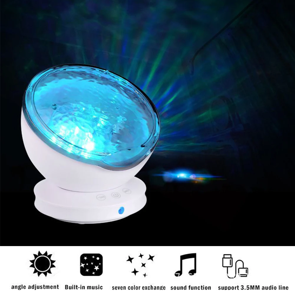 12 Светодиодный tf-порт колонки сдистанционным управлением сенсорный зонд океан