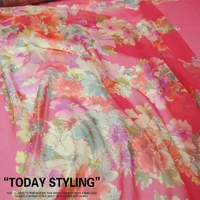 silk georgette chiffon fabric dress skirt pattern clothing diy sewing