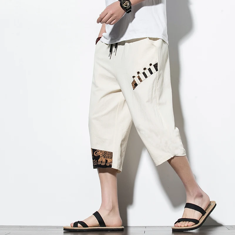 

Брюки-султанки мужские в уличном стиле, повседневные джоггеры, хлопковые штаны до щиколотки, лето 2020