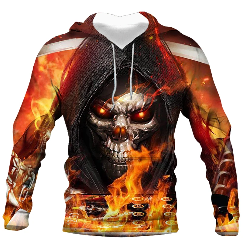 

Мужской свободный свитер с капюшоном, трехслойная толстовка с объемным рисунком животных, весна-осень 2021