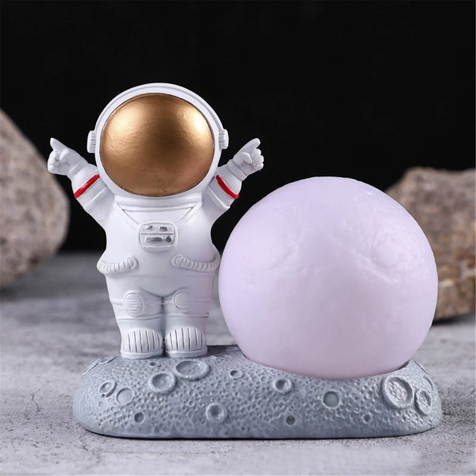 

Led Colorful Clouds Astronaut Lamp With Rainbow Effect As Children's Night Ligh Kids Baby Christmas Gift