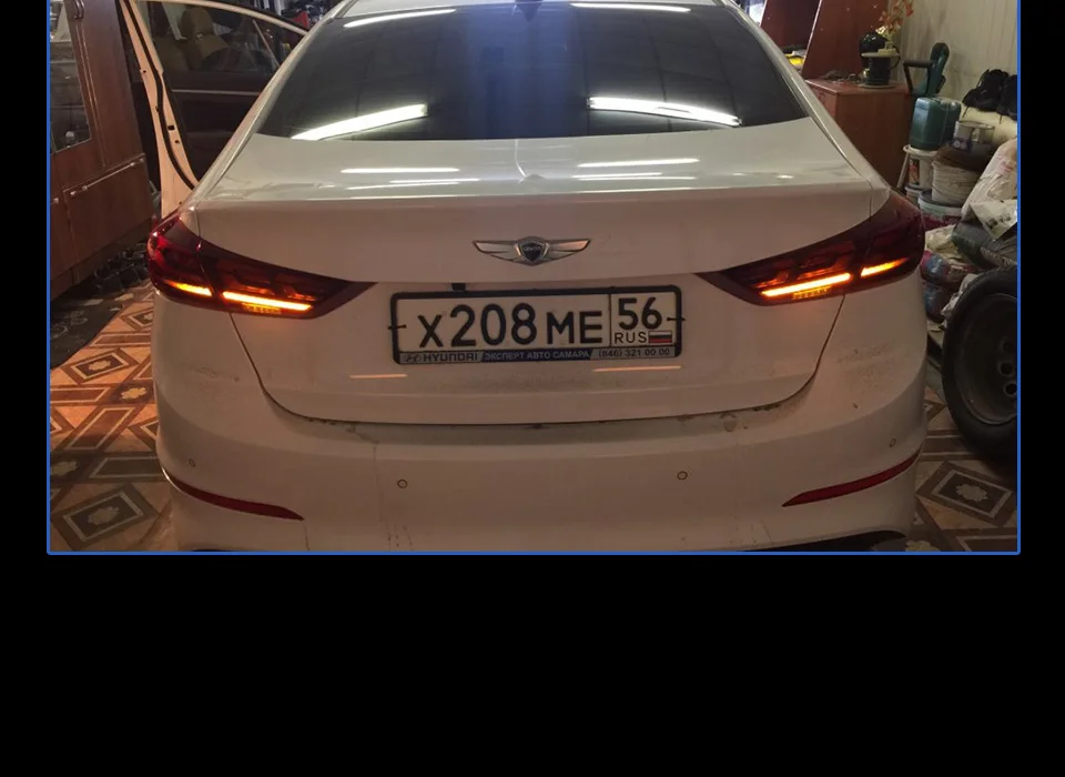 AKD автомобильный Стайлинг задний фонарь для hyundai Elantra светодиодный задний светильник- Elantra DRL динамический сигнал тормоза заднего хода авто аксессуары