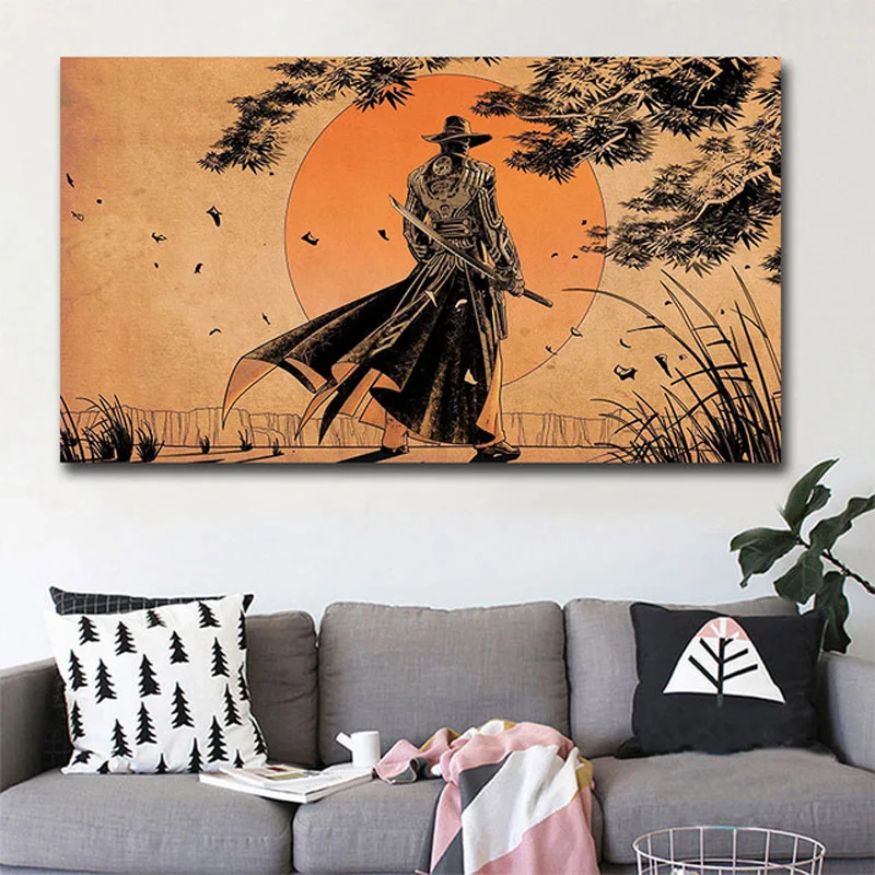 

5d diy diamond painting cross stitch Japanese samurai full drill Diamond Embroidery mosaic oil painting wall art home decor