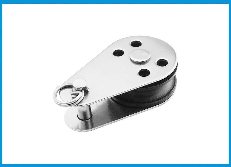 

2PCS BSET MATEL SS316 Pulley Blocks Rope Runner Kayak Boat Accessories Canoe Anchor Trolley Kit for 2mm to 8mm Rope