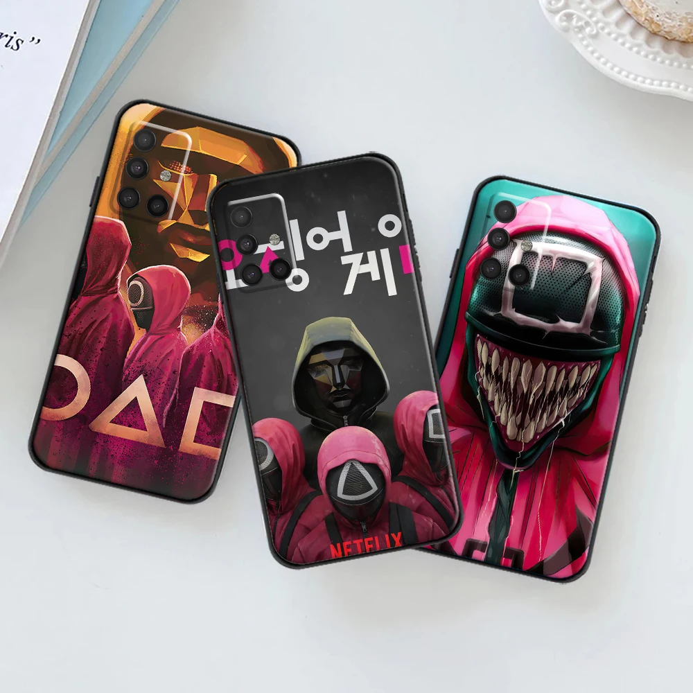 

Squid Game Phone Case For Samsung Galaxy A51 A52 A71 A72 4G 5G For A51 Funda Soft TPU New Popular Korean TV Carcasa Back Cover
