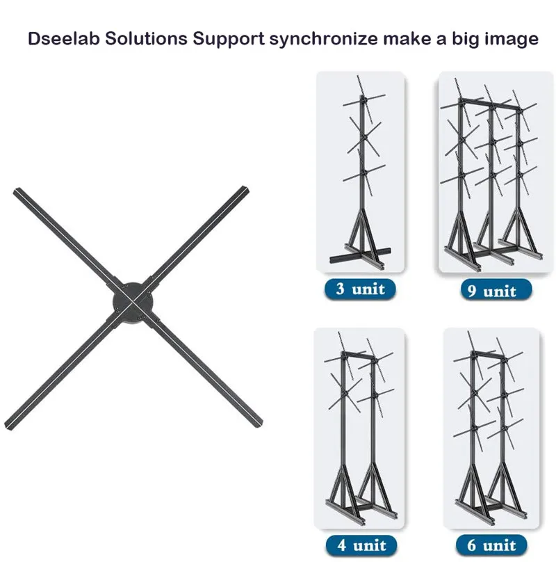 Оптовая продажа оригинальный голографический проектор 65 см Dsee dsee 65h 3d