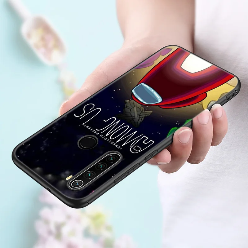 among us game silicone phone case for xiaomi redmi note 11 10 9 8 pro 11t 10t 10s 9s 8t 9 9a 9c 9t black soft cover coque funda free global shipping