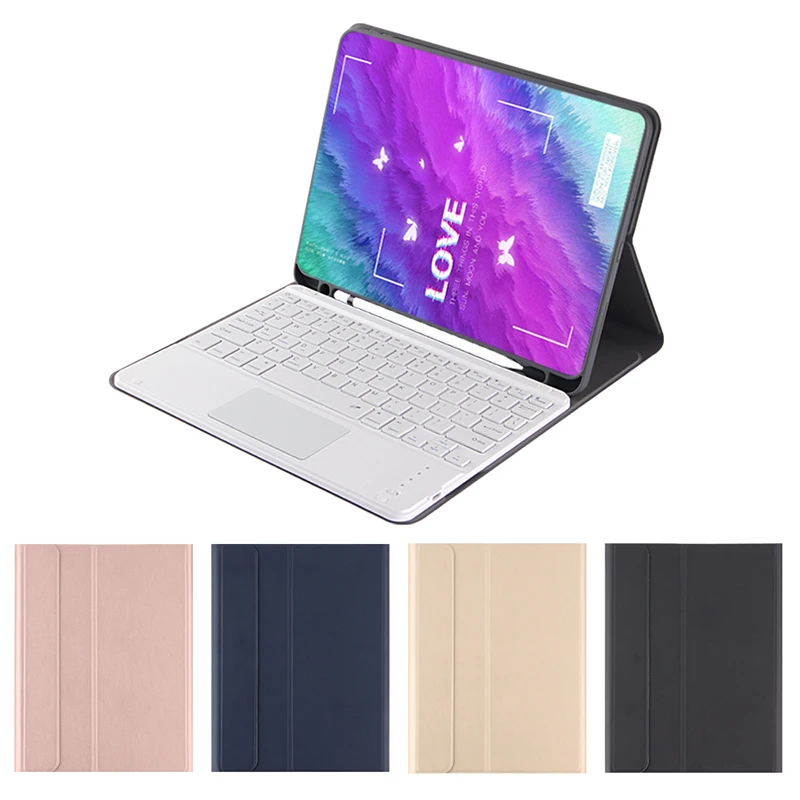 Чехол из ТПУ с 7 дюймовой сенсорной клавиатурой для iPad 10 2/Pro 11/Pro 9 7/Pro 5 умный чехол