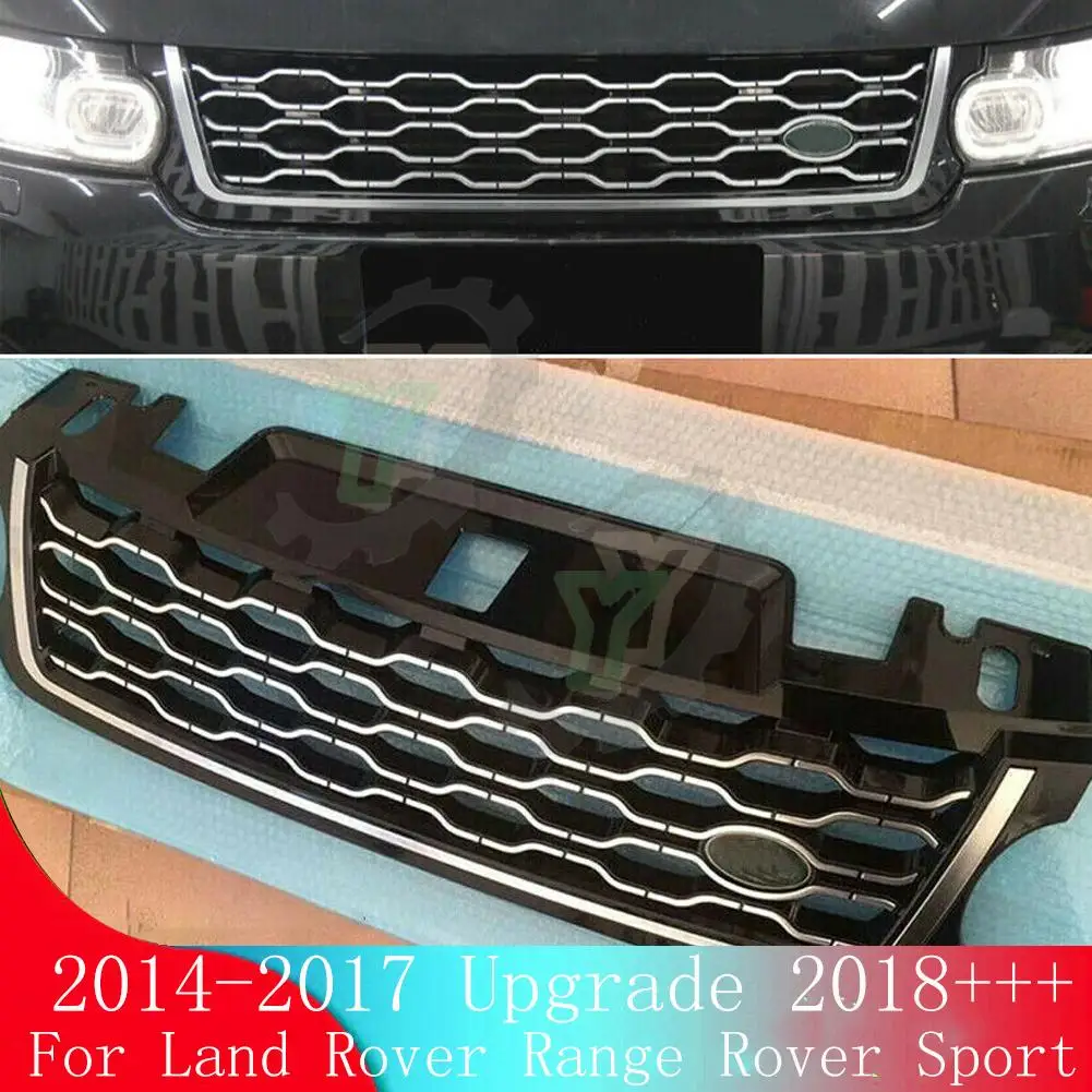 

For Land Rover Range Rover Sport 2014 2015 2016 2017 Old Style Upgrade New 18+ Car Front Bumper Grille Centre Panel Upper Grill