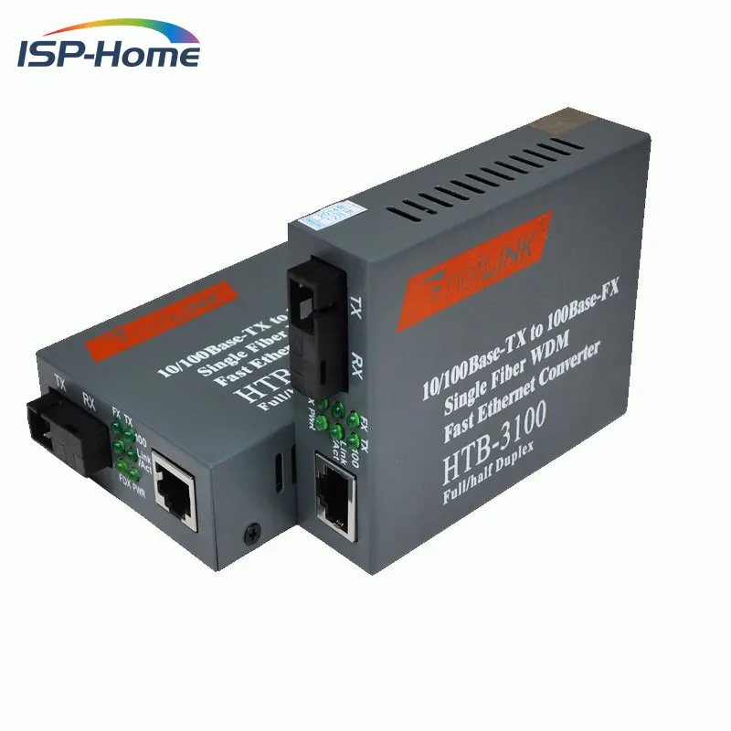 Одномодовый оптоволоконный преобразователь с 25 км SC 10/100 м 1 пара|converter|converter fiber optic