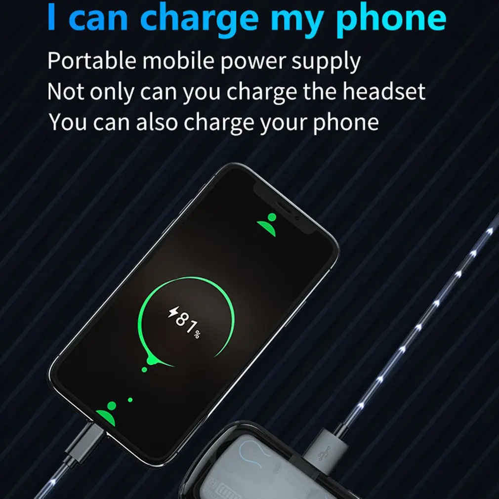 

Q32 Wireless Earphones Stereo Earphones with LED Touch Control Earphones Sports Waterproof Earbuds With Mic Power Bank