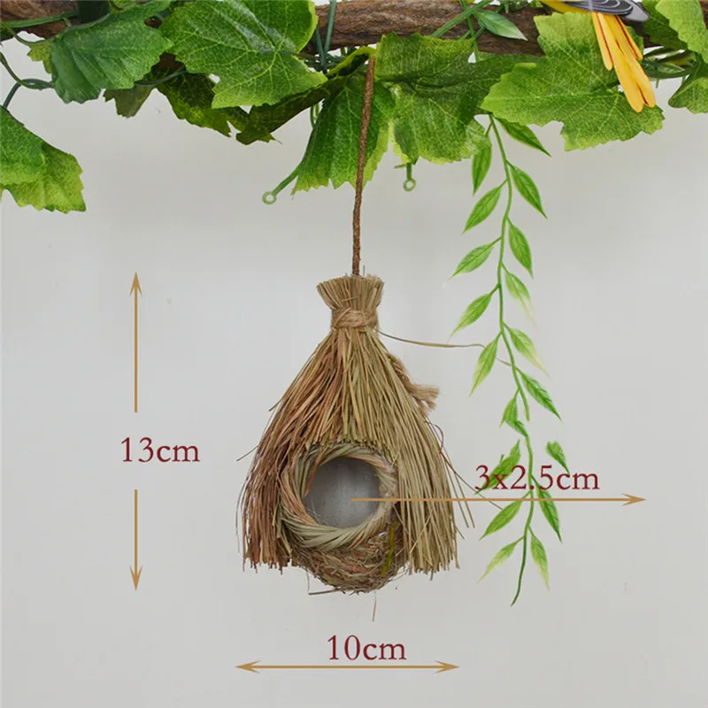 Новое плетеное вручную Птичье гнездо натуральные экологически чистые клетки для