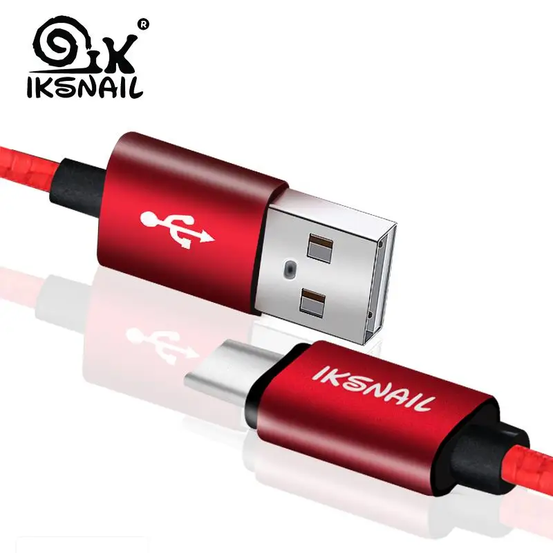IKSNAIL USB Type C кабель для xiaomi redmi k20 pro мобильный телефон быстрой зарядки устройств