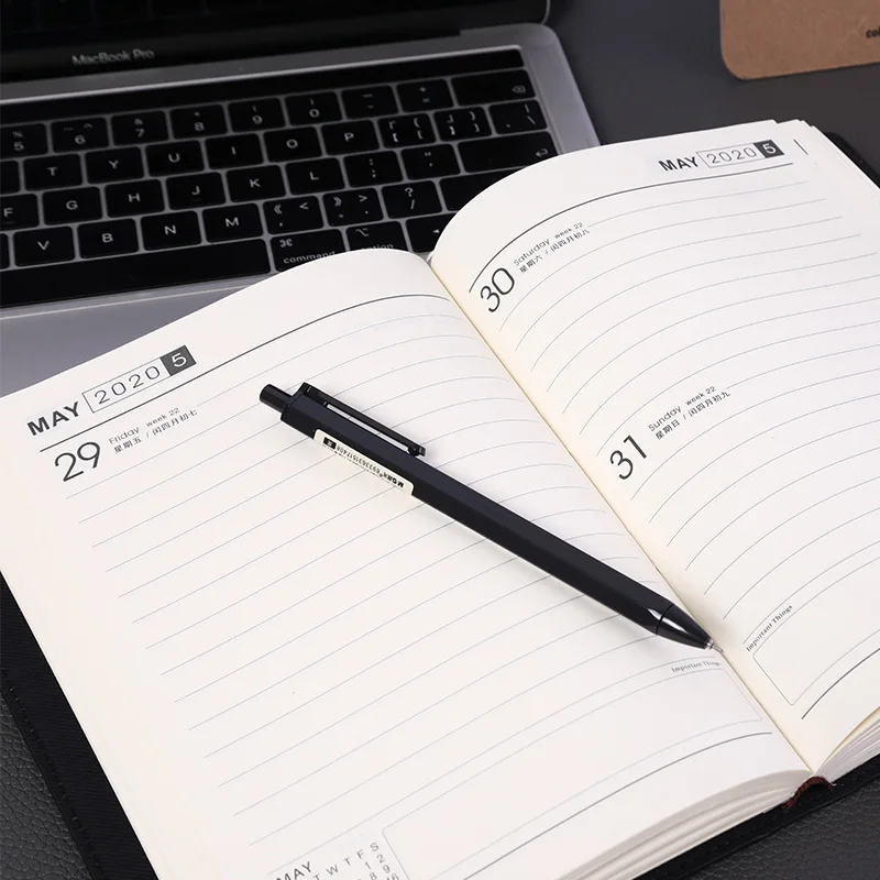 Записная книжка в европейском стиле модная с ежемесячной целью и ежедневным