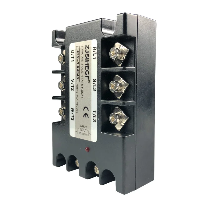 Китай (материк) BrandThree фазы JGX-3 4840AA/DA твердотельные реле для 3 SSR теплоотвода 40A Вход