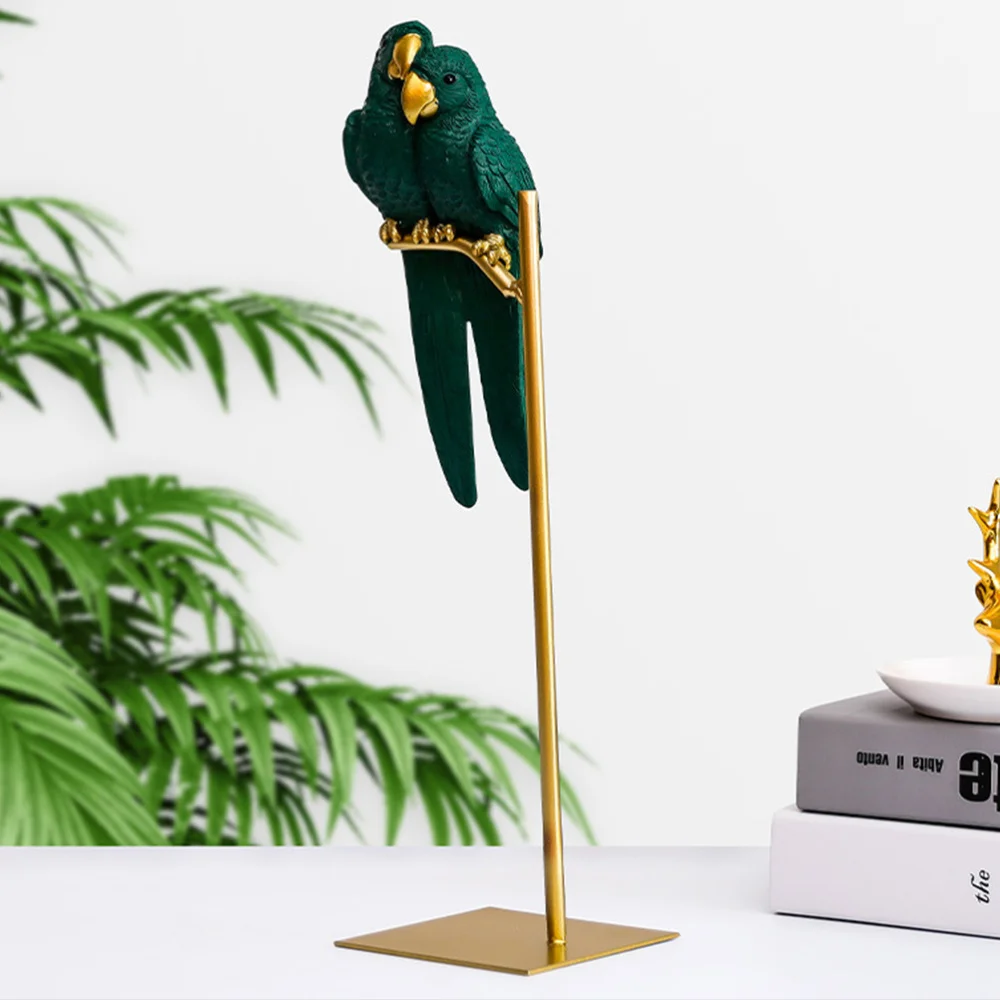 

Couple Parrot Ornament Desktop Parrot Decoration Fashionable Parrot Ornament