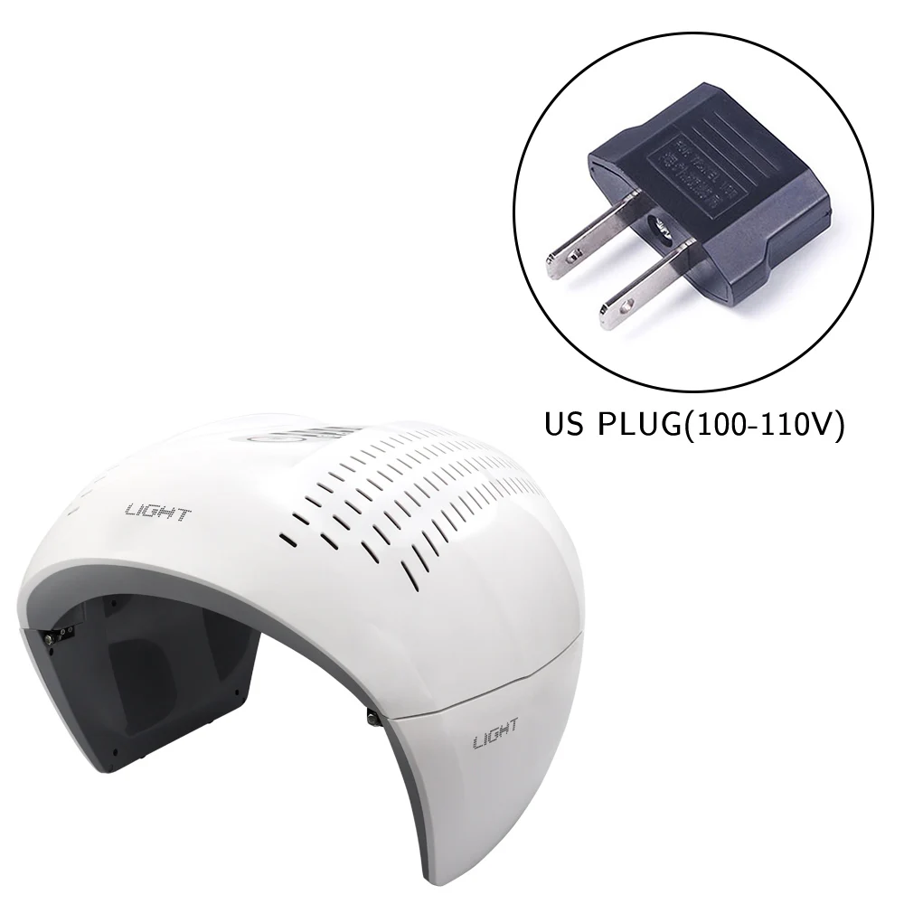 US plug Deciniee 7 цветов PDT фотон, светодиодный свет маска для лица терапия по омоложению кожи анти-удаление морщин, акне уход за кожей косметическое устройство - Цвет: US plug