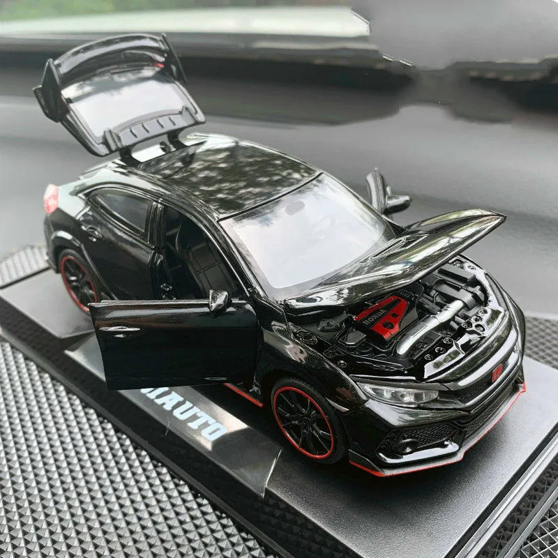 Car Interior Decoration 1:32 Honda Civic Alloy Model Luxury Instrument Panel Suit For Children Gift Accessory | Автомобили и