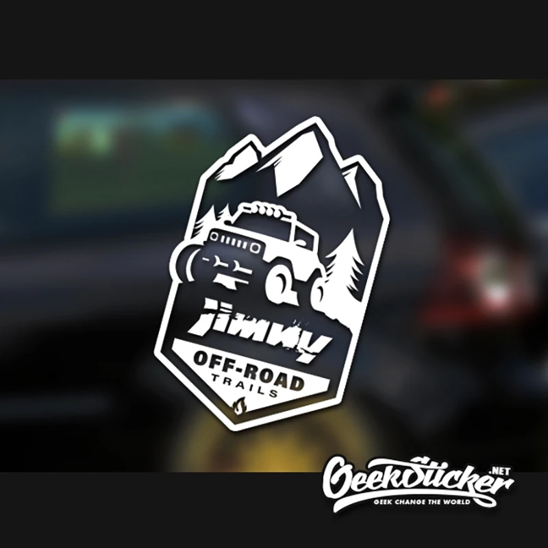 

Водонепроницаемый светоотражающий Универсальный внедорожник стайлинга автомобилей Виниловая наклейка для автомобиля внешние наклейки стайлинга автомобилей для SUZUKI JIMNY черный/серебристый