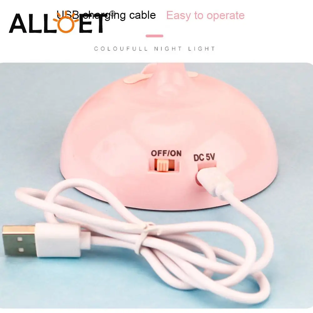 

Lovely Sleep Flamingo Night Light Warm And Romantic LED Table Lamp Wedding Birthday Party Decoration Atmosphere Nightlights