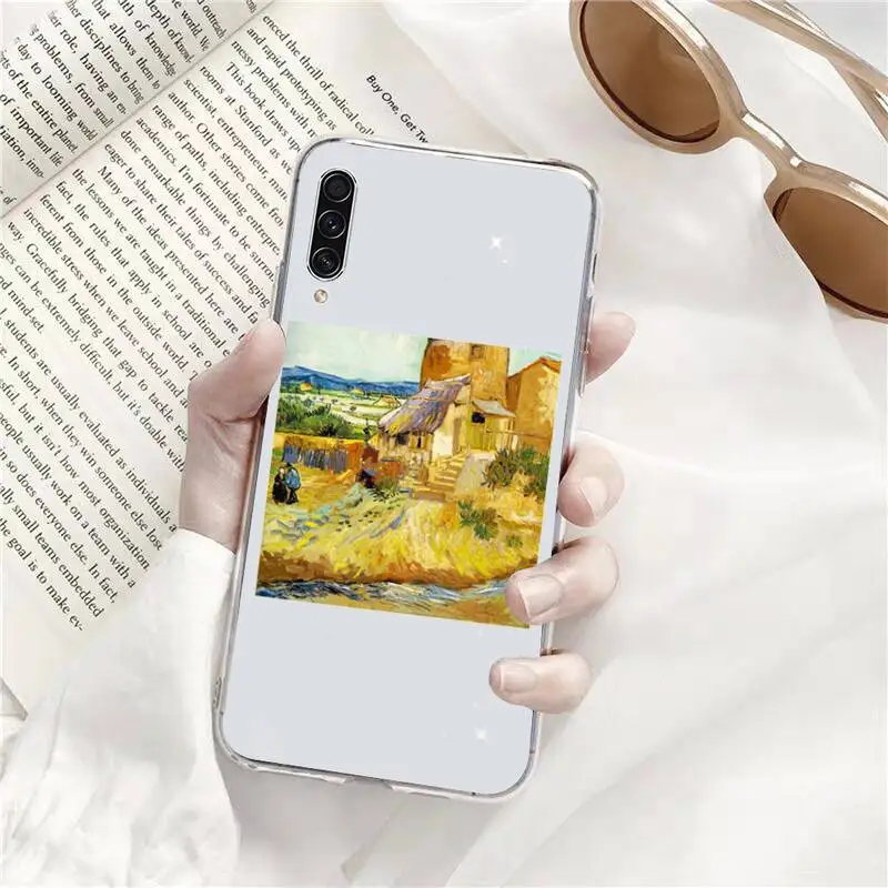 

Art oil painting beautiful Phone Case Transparent for Samsung A71 S9 10 20 HUAWEI p30 40 honor 10i 8x xiaomi note 8 Pro 10t 11