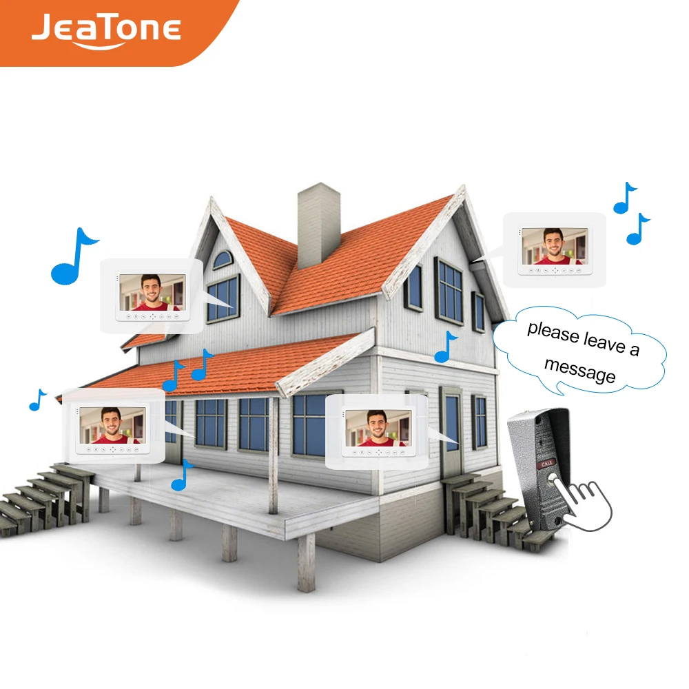 Видеодомофон 720P/AHD 7 дюймов водонепроницаемая камера с поддержкой