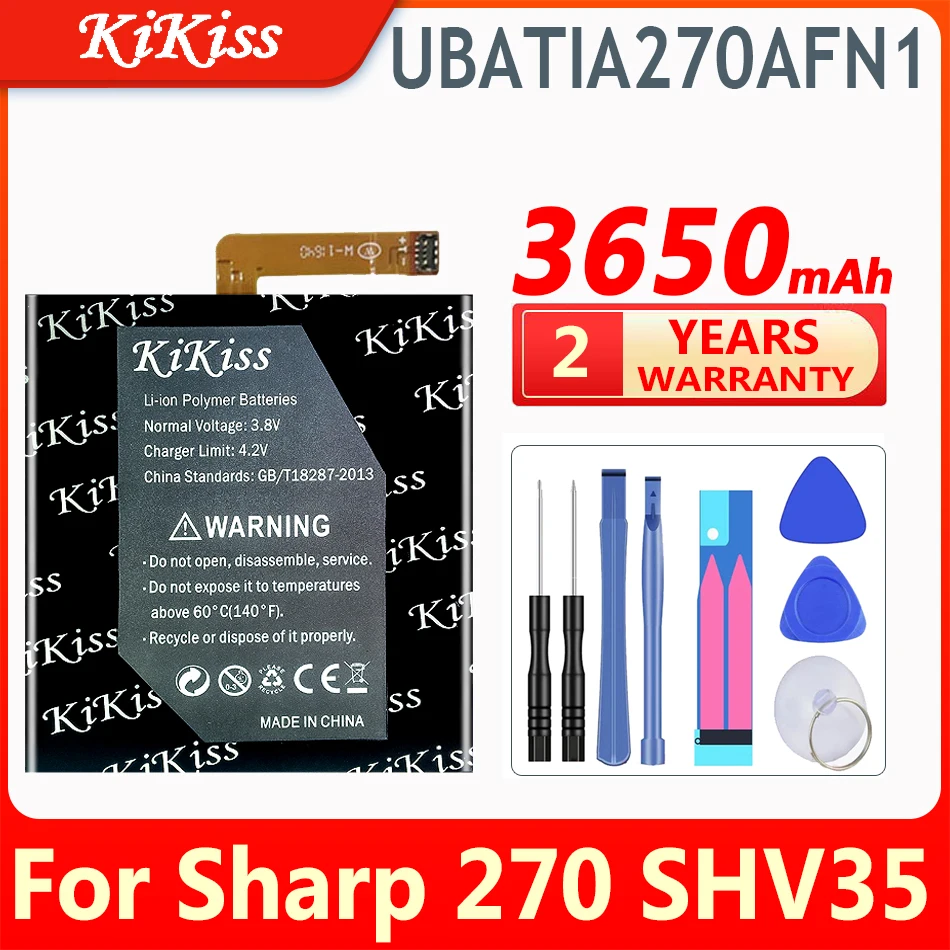 

Сменный аккумулятор KiKiss 3650 мАч UBATIA270AFN1 для Sharp 270 SHV35