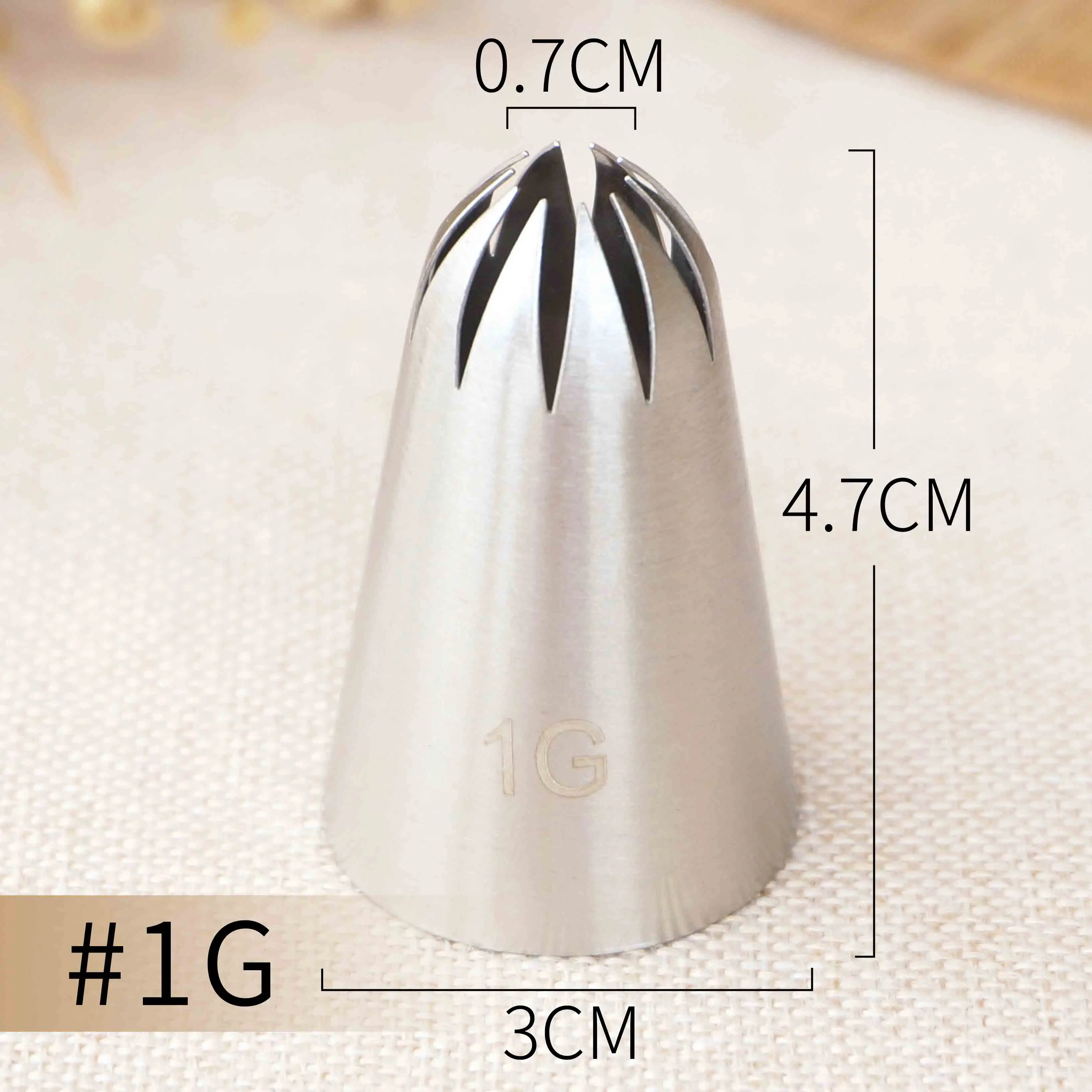 Большие насадки для торта #1G декоративные глазировки из нержавеющей стали